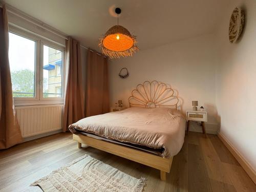 Postel nebo postele na pokoji v ubytování Charming apartment - 4 people - Malo les Bains