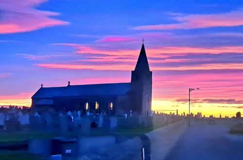 Blick auf den Sonnenuntergang/Sonnenaufgang von des Ferienhauses aus oder aus der Nähe