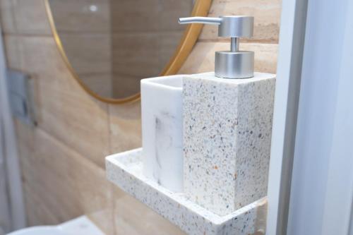 Koupelna v ubytování Apartman Natalija