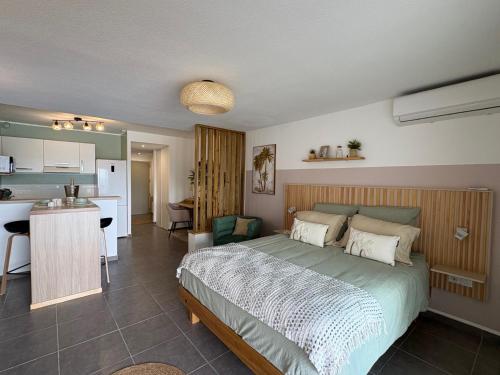 Η κουζίνα ή μικρή κουζίνα στο New Superbe loft Papaye sur la mer des caraibes