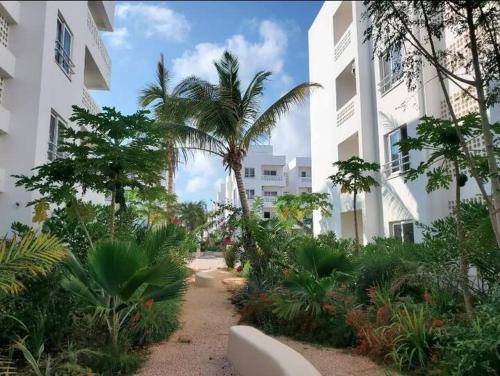 Κήπος έξω από το Bliss Homes at Fumba Town