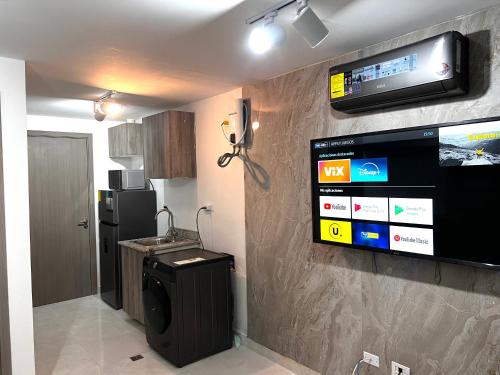 Η κουζίνα ή μικρή κουζίνα στο Seaview Comfort Studio