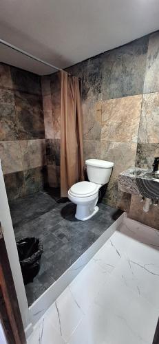 Koupelna v ubytování Hotel Casa Hidalgo