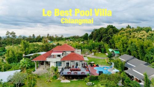 an aerial view of the best pool villa in chumphon at Lebest Pool Villa Chiang Mai in Ban Mai