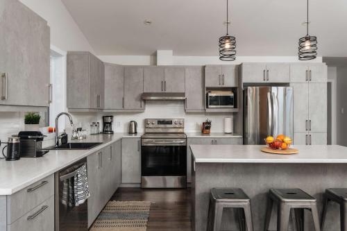 Kuchyň nebo kuchyňský kout v ubytování Chalet Ankoay - Relaxation Nature & Private Spa