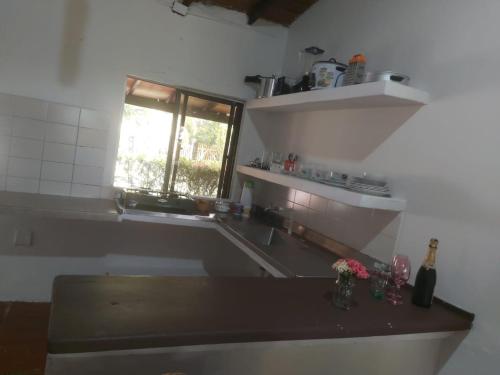 Nhà bếp/bếp nhỏ tại Cabaña Espolon