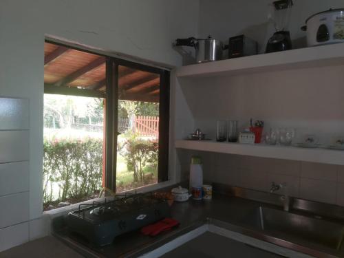 Nhà bếp/bếp nhỏ tại Cabaña Espolon