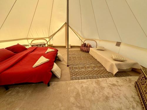 Χώρος καθιστικού στο ShootingStar Private Camp