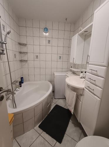 Koupelna v ubytování Classic Apartment