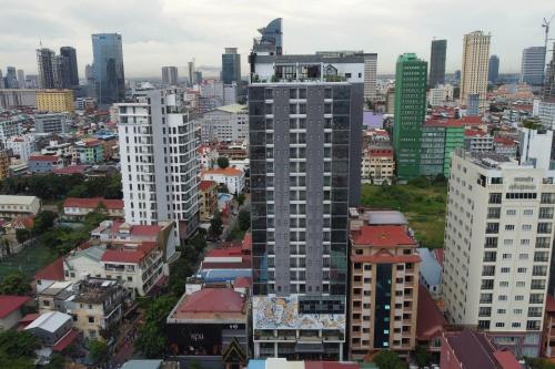 a view of a city with tall buildings at Poulo Wai Hotel, Trademark Collection by Wyndham in Phnom Penh