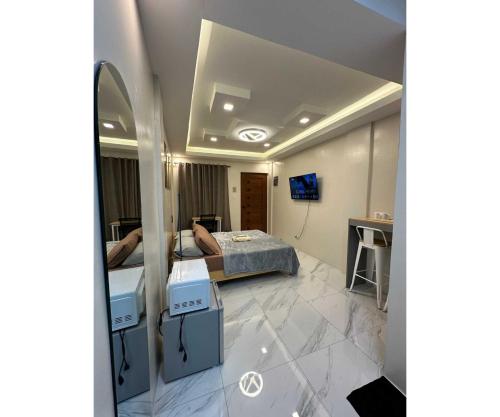 TV a/nebo společenská místnost v ubytování OYO 1181 Casa Leveria