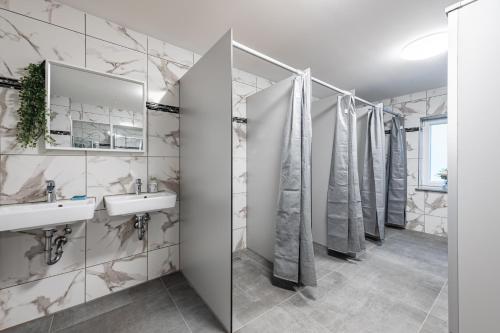 Koupelna v ubytování MK Hostel Bremen