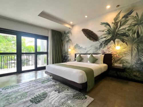 Postel nebo postele na pokoji v ubytování The Forest