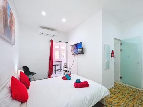 Ένα ή περισσότερα κρεβάτια σε δωμάτιο στο Holiday Stay Studio Apartment next to Valletta