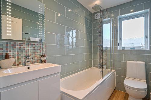 Koupelna v ubytování Sunset View