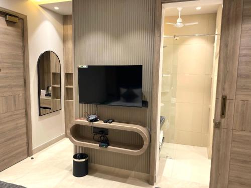 Koupelna v ubytování Pals Inn