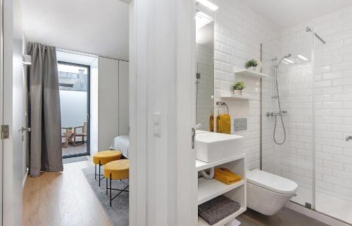 Et badeværelse på Casa Ponte Dos Namorados