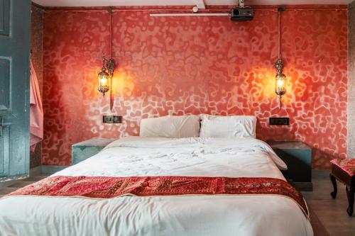 Ένα ή περισσότερα κρεβάτια σε δωμάτιο στο A Heritage Homestay-Aberfoyle Cottage