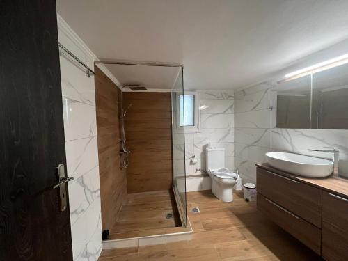 Koupelna v ubytování Despo's Guest House