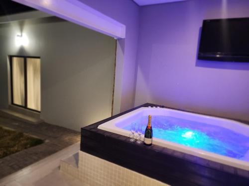 TV a/nebo společenská místnost v ubytování Hadeda Manor On Vaal