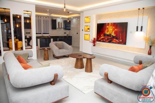 Posezení v ubytování Marksman bnb