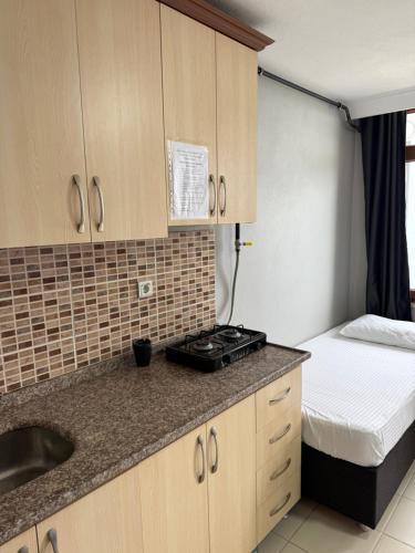 Η κουζίνα ή μικρή κουζίνα στο Rumeli Pansiyon