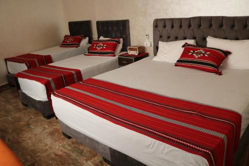 เตียงในห้องที่ Premium apartment Section A