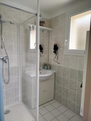 Et badeværelse på Chez Louis