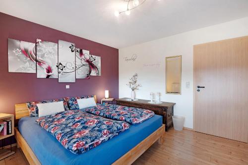 Ένα ή περισσότερα κρεβάτια σε δωμάτιο στο Ferienwohnung Ketterer