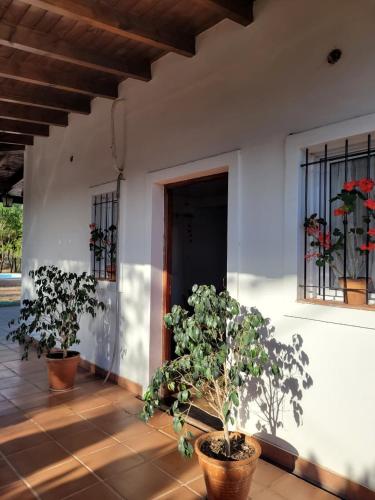 Balkón nebo terasa v ubytování Cabañas La Juanita