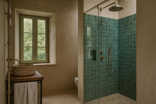 Et badeværelse på Villa Petroio - Luxury Home with Private Pool