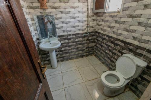 Koupelna v ubytování Palm Valley camp