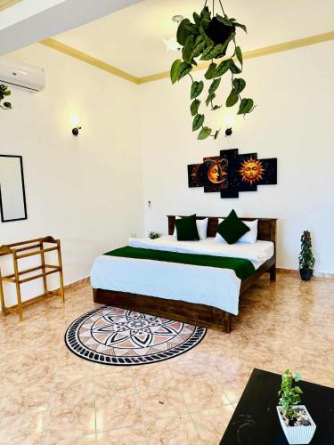 a bedroom with a bed in a room at Kandy Villa 119 in Kandy