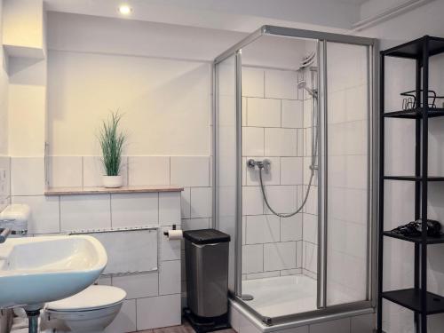 Koupelna v ubytování Luxury Wohnung in zentraler Lage