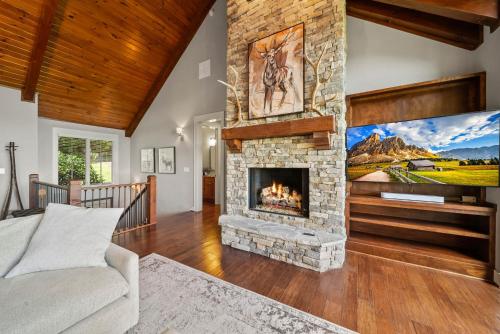 Posezení v ubytování Whispering Ridge Estate