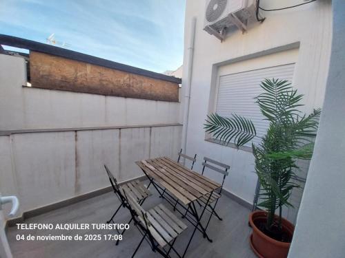 Een balkon of terras bij Apartamento 2 habitaciones con Terraza Malaga