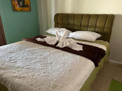 Postel nebo postele na pokoji v ubytování Pousada Recanto Guará