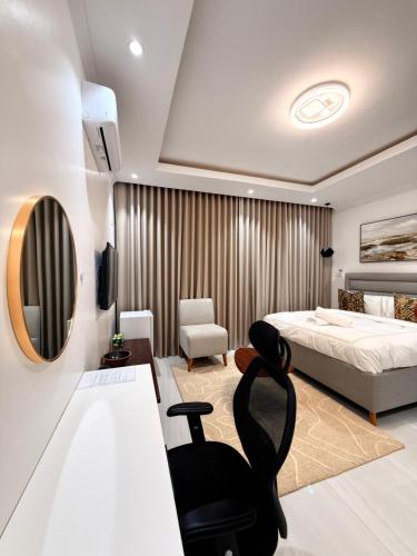 Postel nebo postele na pokoji v ubytování Tranquil Ridge BnB