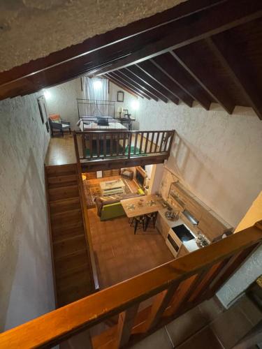 an overhead view of a kitchen in a house at Gerali house in Fáros