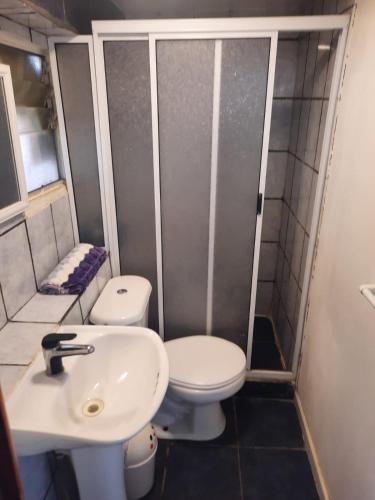 Koupelna v ubytování Cabaña recinto Super vista, WIFI con terraza3