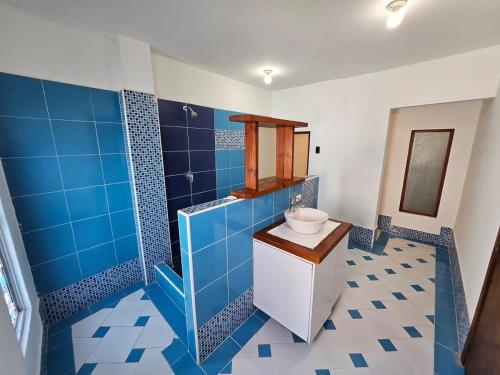 Koupelna v ubytování Departamento en Manta