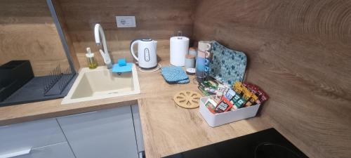 Η κουζίνα ή μικρή κουζίνα στο Apartman Bedem