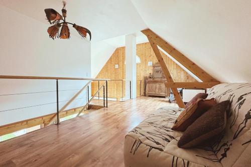 Postel nebo postele na pokoji v ubytování Belle maison tout confort, vue exceptionnelle !