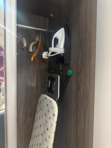 a close up of a drawer in a closet at نزل الصيف للشقق المخدومة in Al Namas