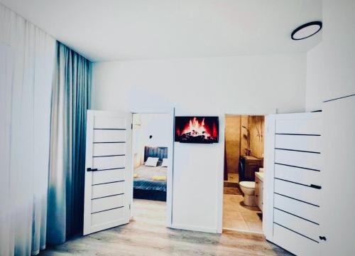 Postel nebo postele na pokoji v ubytování M&M Apartment III SELF CHECK-IN