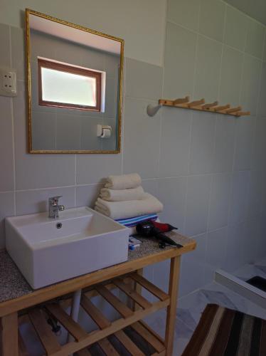 Koupelna v ubytování Ecolodge Aymara