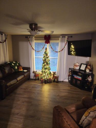 Posezení v ubytování Quaint Farmhouse