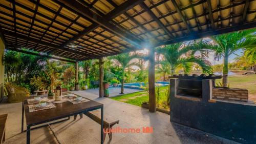 Zahrada ubytování Sitio em Imbassai com Piscina Perto da Praia