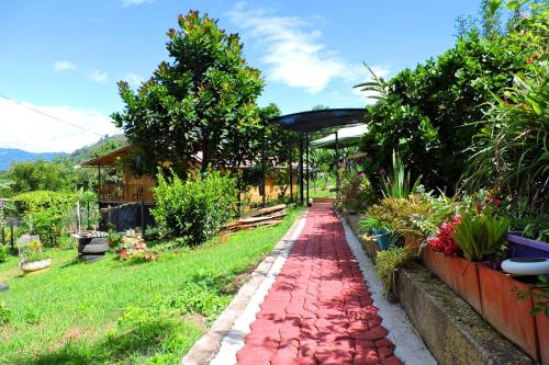 Zahrada ubytování Cabaña Caracolí. Tranquilidad vía a la laguna