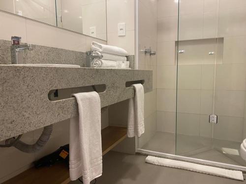 Et badeværelse på Studio 211 Conforto e Charme